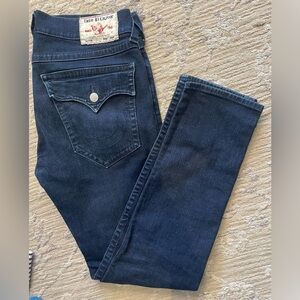 True Religion - Cotton blend indigo denim jeans Size 37W x 32L